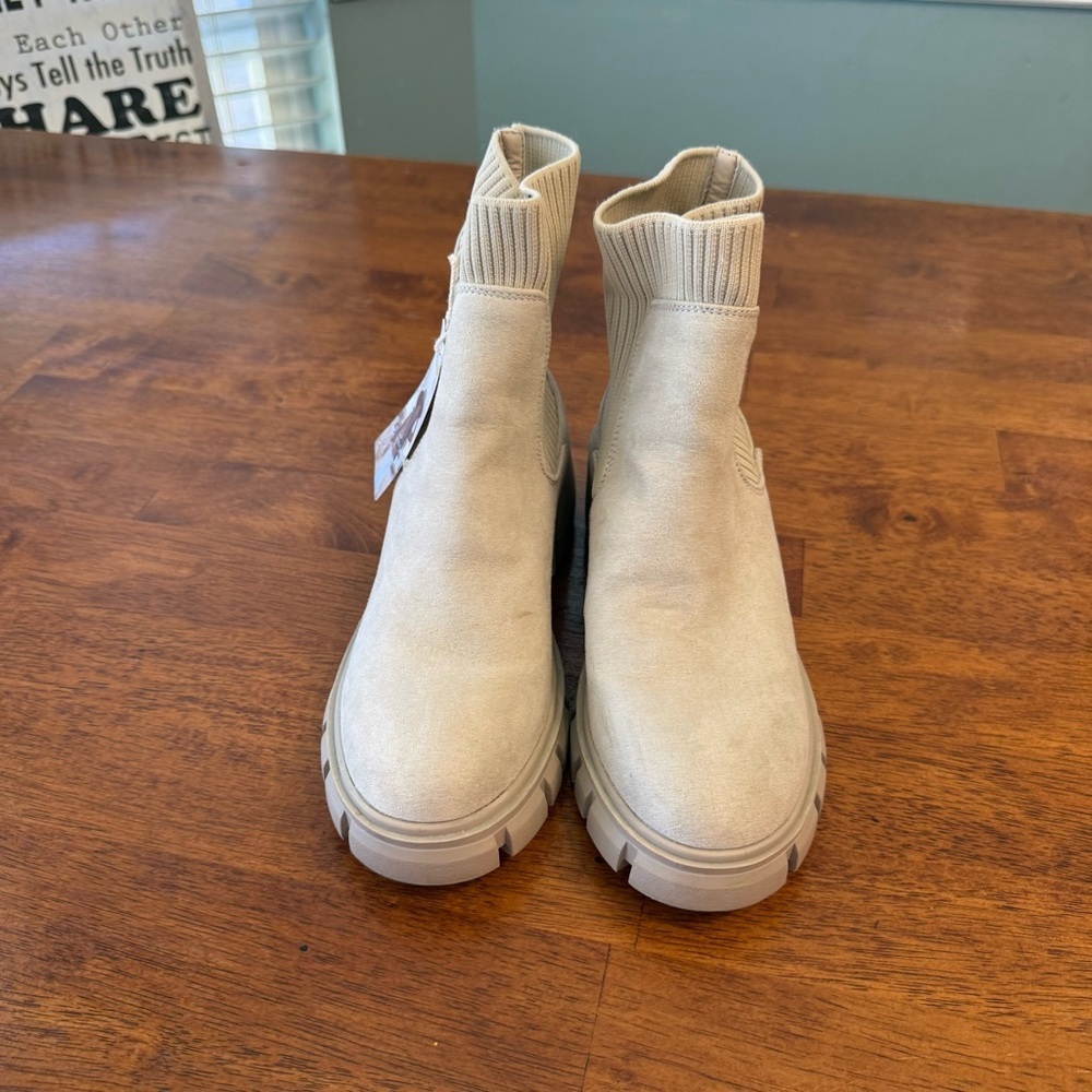 Sincerely Jules Ashville Knit Stretch Suede Boots size 6.5 - Picture 6 of 12